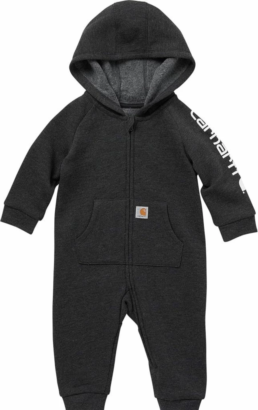 Carhartt Boys' Long-Sleeve Zip-Front Hooded Coverall Work Jumpsuit Durable Kids' Overalls