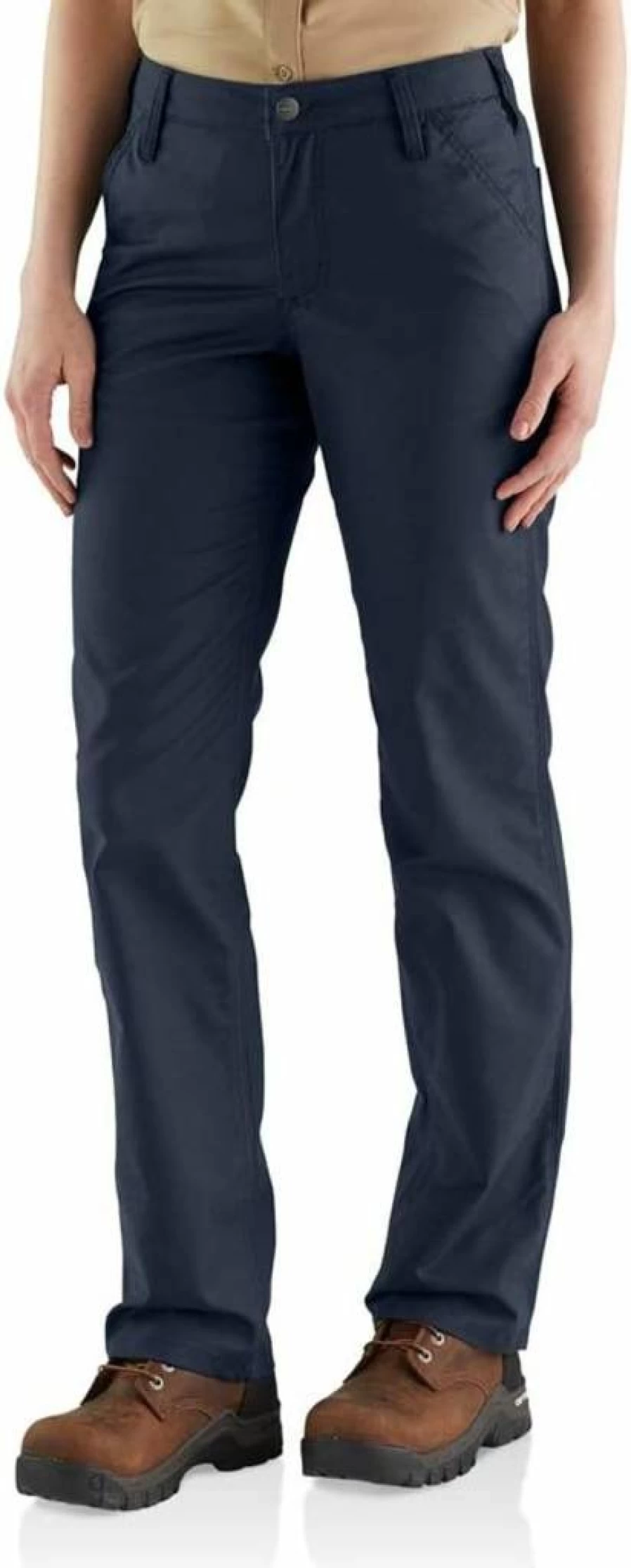 Carhartt Women's Rugged Flex Relaxed Fit Canvas Work Pants with Double-Front Durability