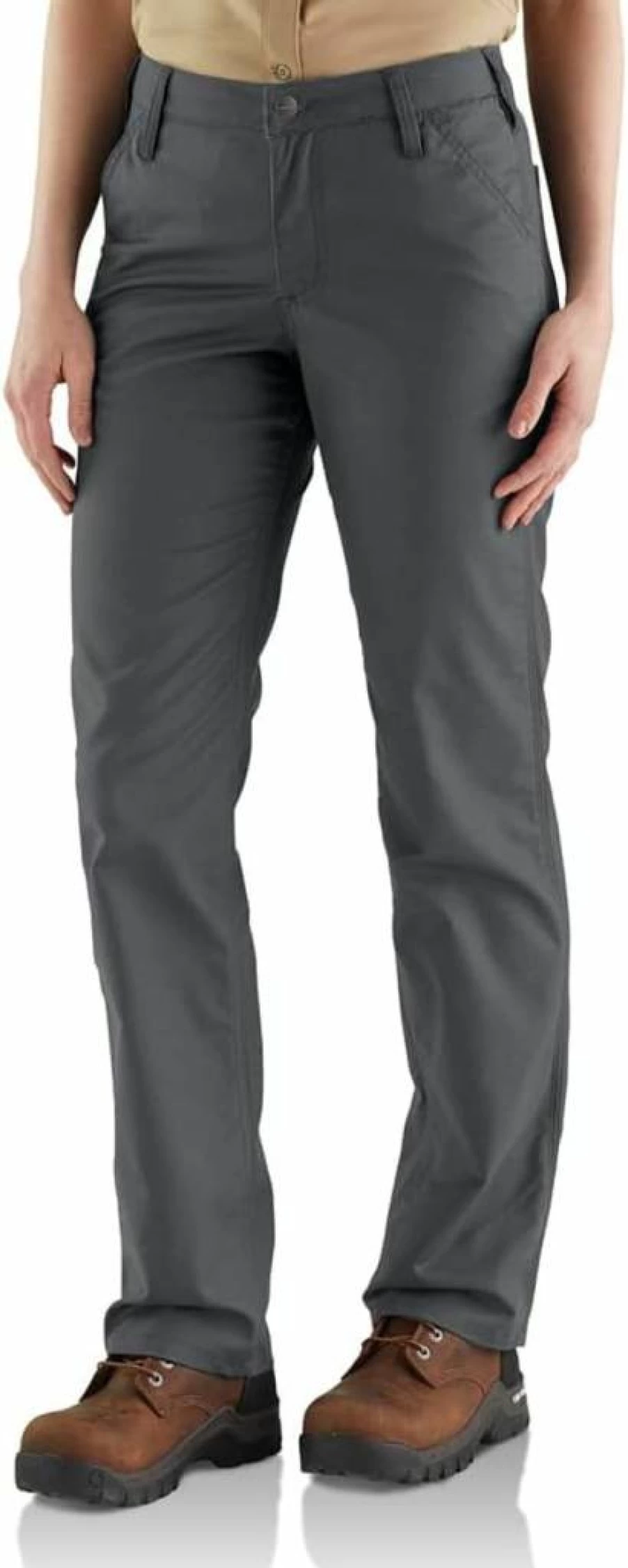 Carhartt Women's Rugged Flex Relaxed Fit Canvas Work Pants with Double-Front Durability