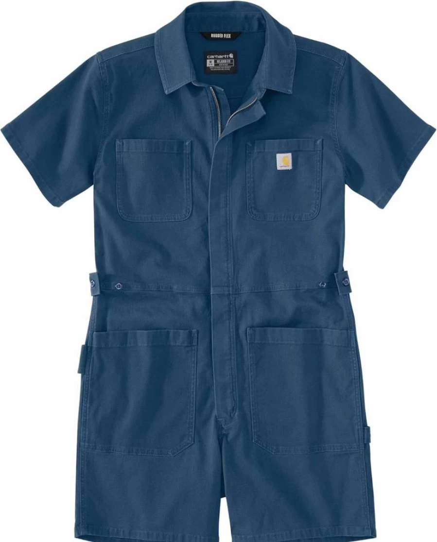 Carhartt Women's Relaxed Fit Twill Short-Sleeve Shortall with Tencel Fiber