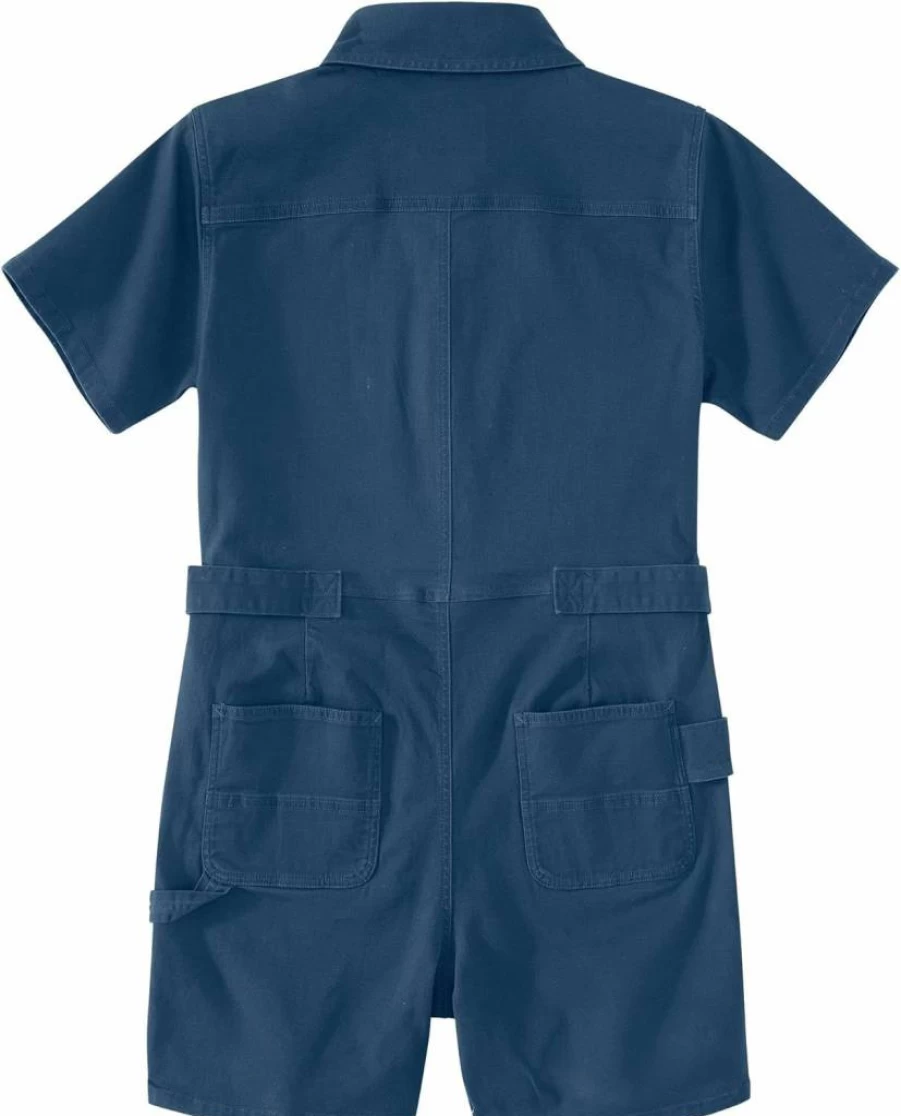 Carhartt Women's Relaxed Fit Twill Short-Sleeve Shortall with Tencel Fiber
