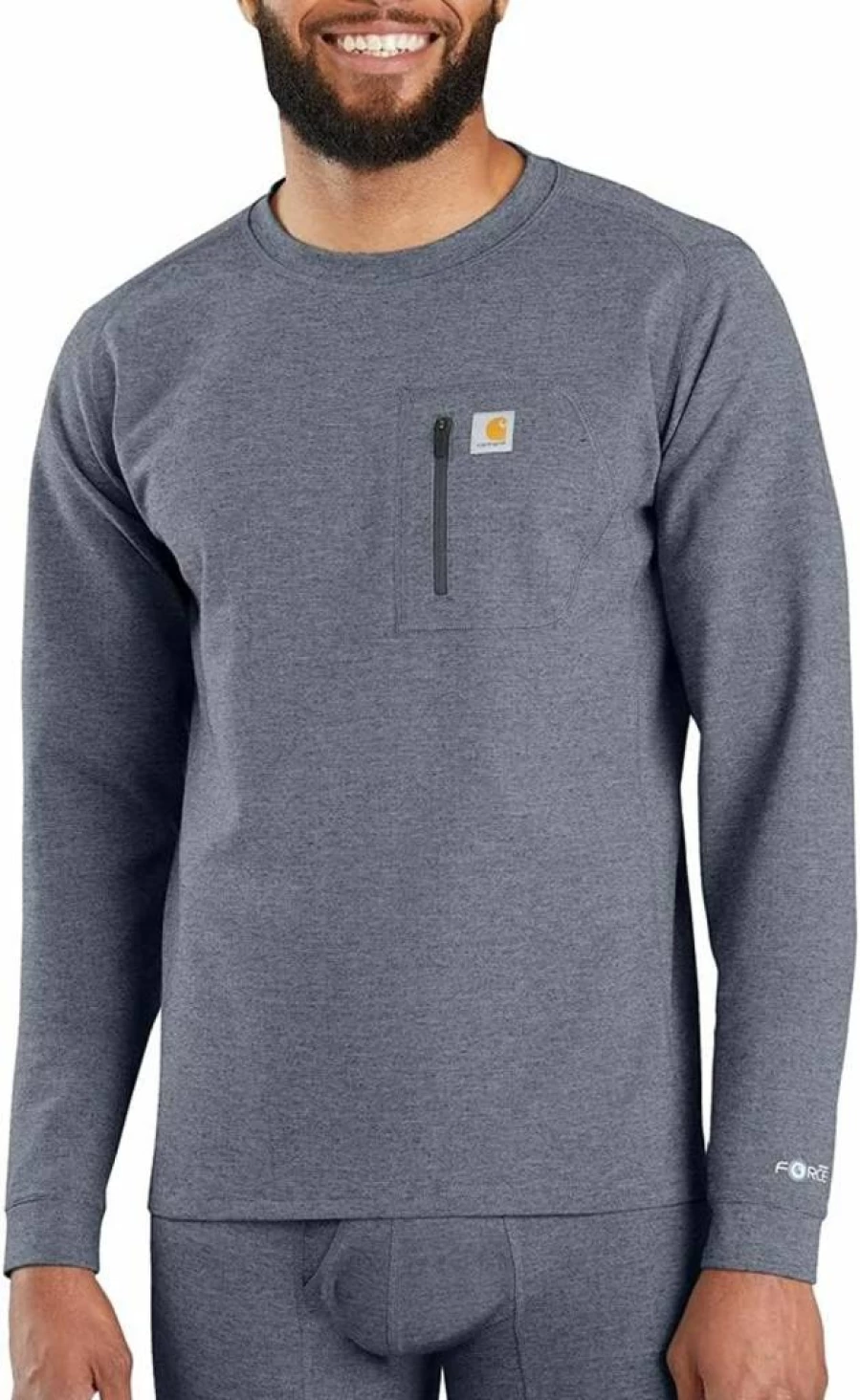 Carhartt Men's Heavyweight Base Layer Crew Mbl110 - Warm Workwear Thermal Shirt