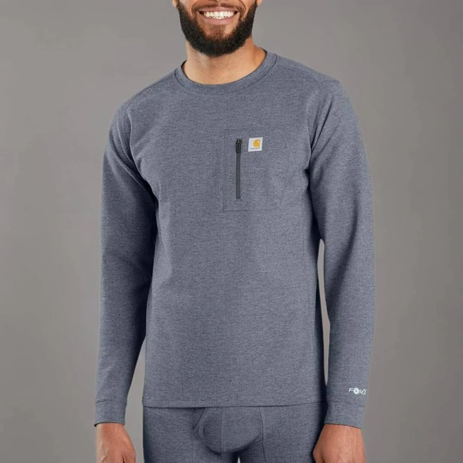 Carhartt Men's Heavyweight Base Layer Crew Mbl110 - Warm Workwear Thermal Shirt