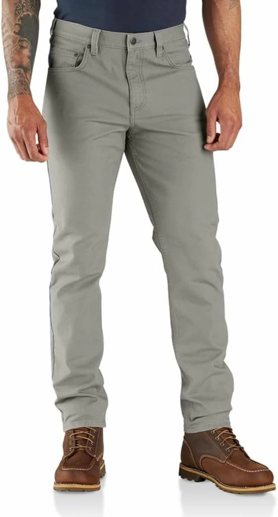 Carhartt Men's Rugged Flex Slim Fit Duck Work Pants - Tapered 5-Pocket Durable Cargo Trousers