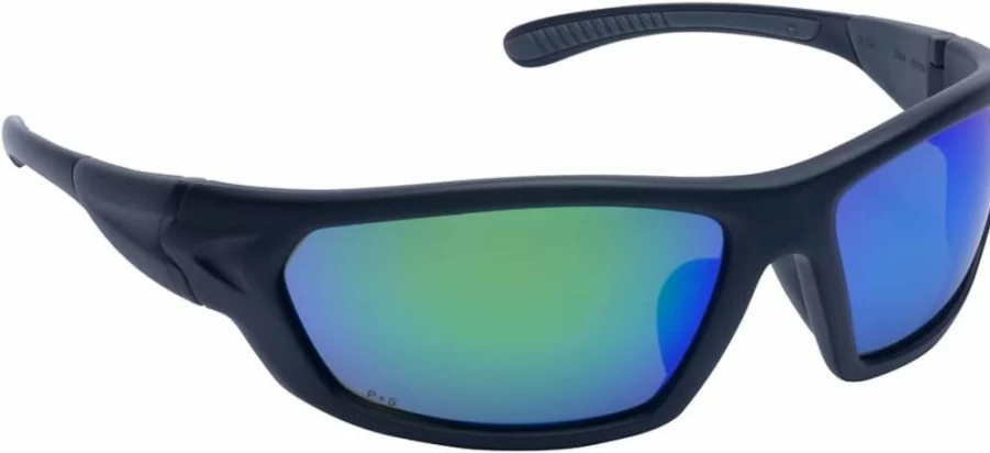 Carhartt Carbondale CHB291 Polarized Sunglasses with Antique Mirror Lens - One Size Fits All - Black