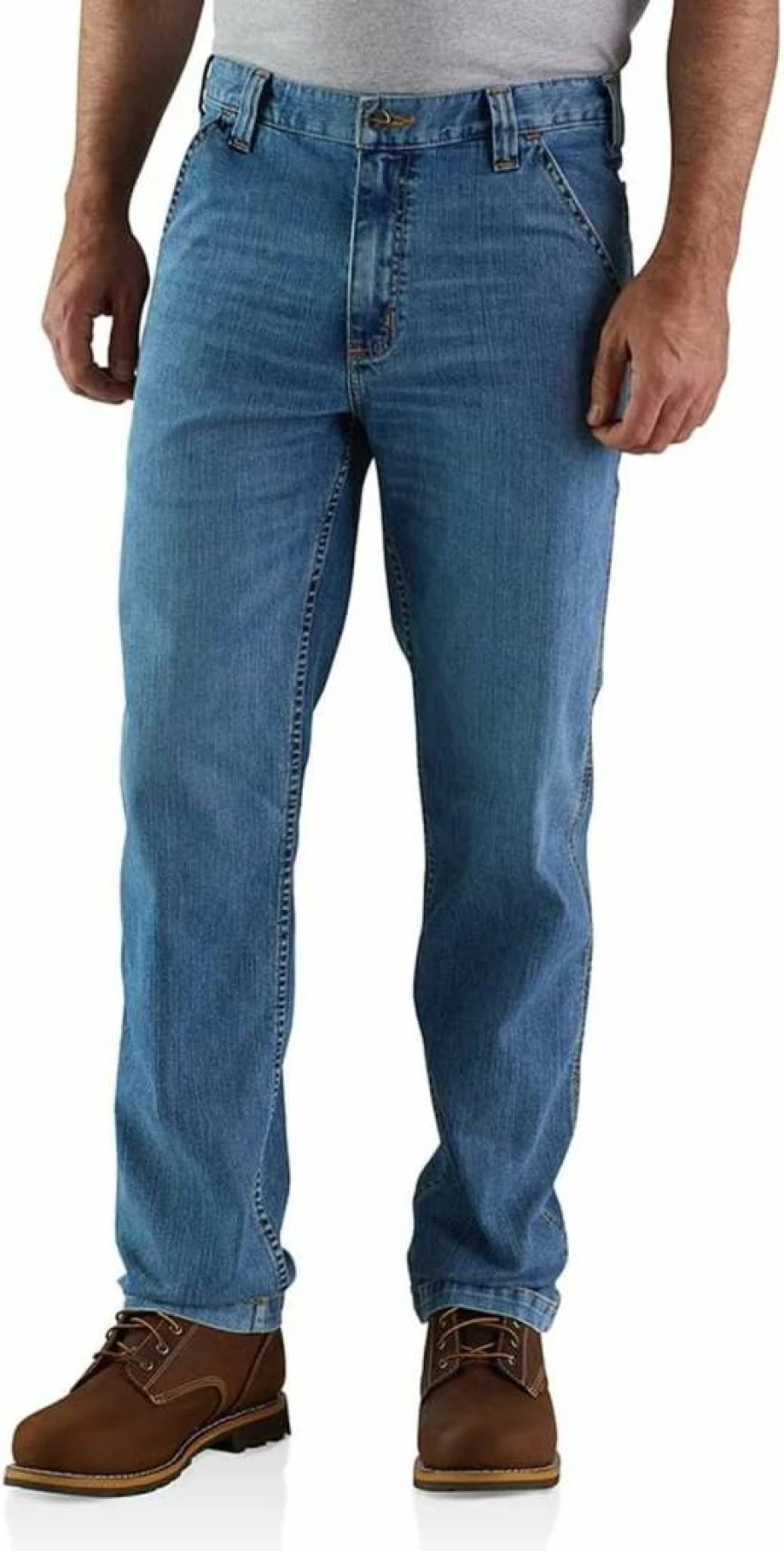 Carhartt Men's Rugged Flex Relaxed Fit Utility Work Jeans Durable Comfort