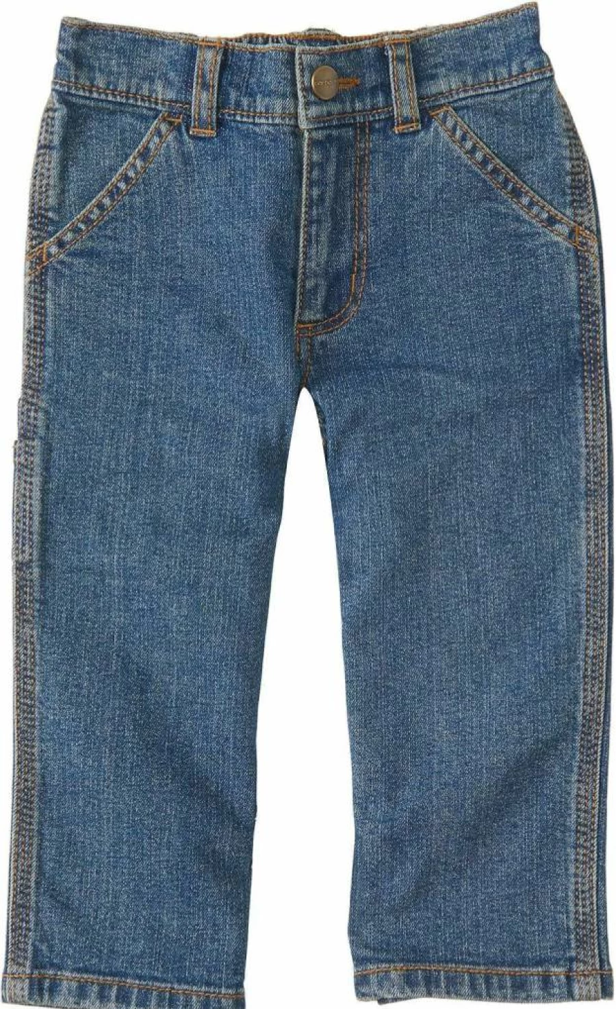 Carhartt Boys' & Toddler Washed Denim Overalls - Durable Kids' Dungaree Pants