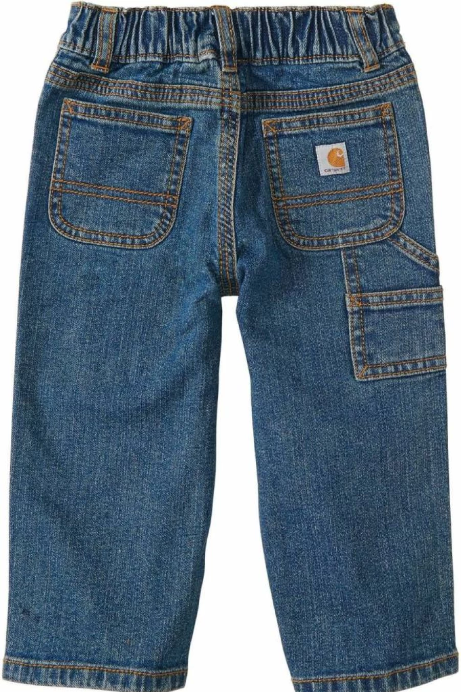 Carhartt Boys' & Toddler Washed Denim Overalls - Durable Kids' Dungaree Pants
