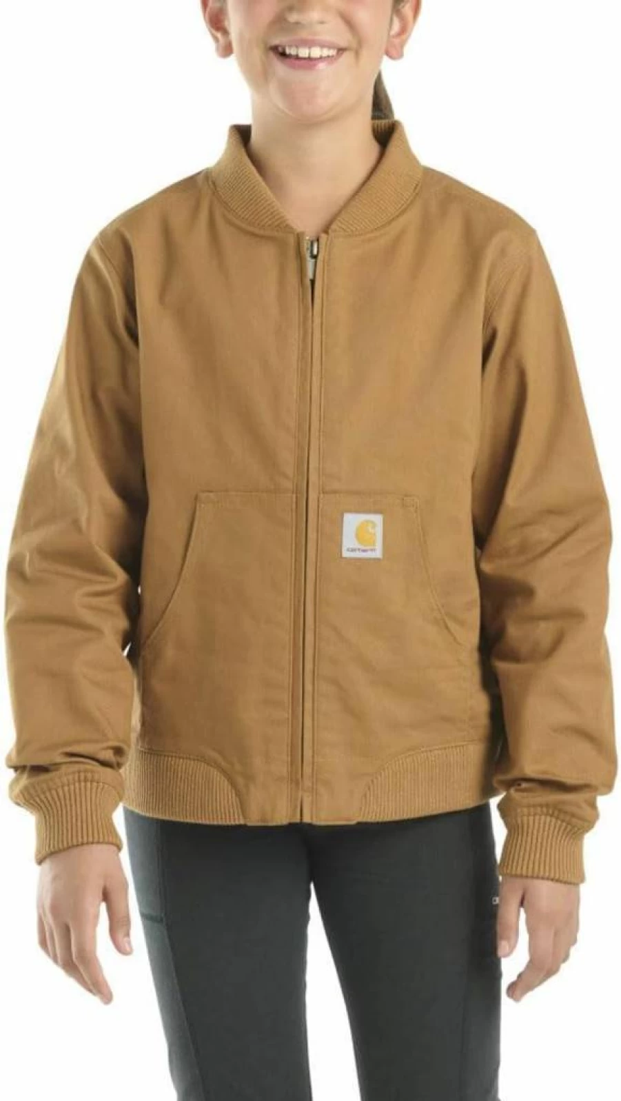 Carhartt Girls' Rugged Flex Canvas Jacket CP9579 - Durable Kids' Workwear Coat