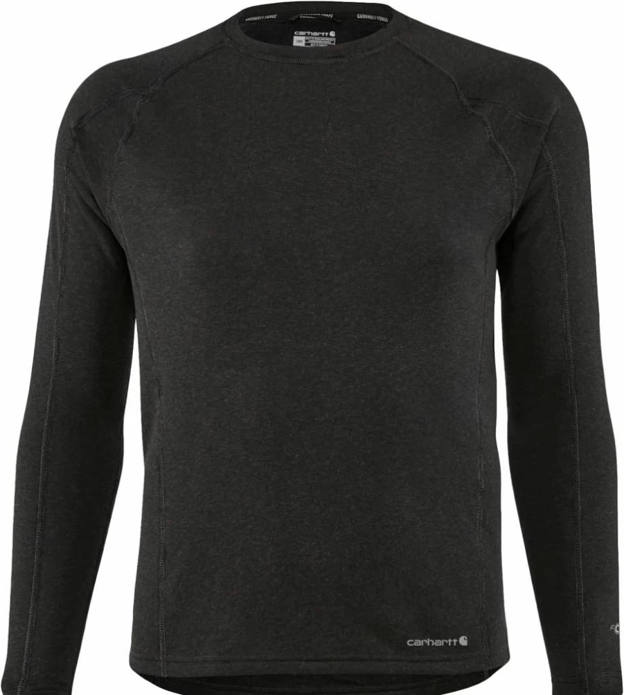 Carhartt Men's Heavyweight Fleece Base Layer Crewneck Top - Synthetic Wool-Blend for Warmth & Durability
