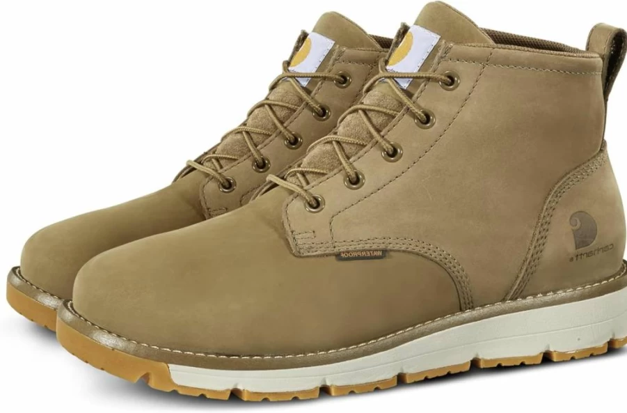Carhartt Men's Millbrook Waterproof Work Boots - Slip Resistant, Electrical Hazard Safe, 5-Inch Shaft, Breathable & Lightweight for Comfort