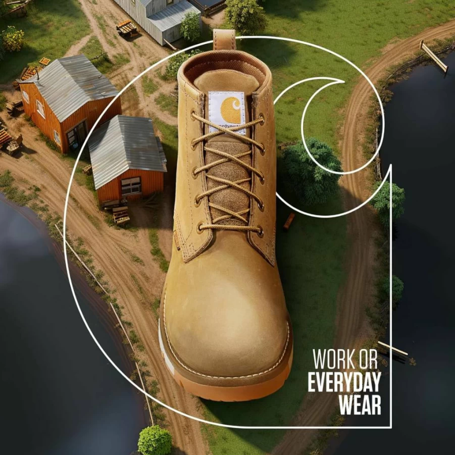 Carhartt Men's Millbrook Waterproof Work Boots - Slip Resistant, Electrical Hazard Safe, 5-Inch Shaft, Breathable & Lightweight for Comfort