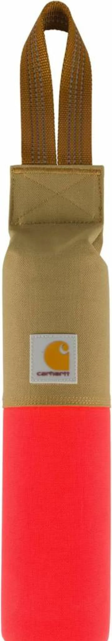 Carhartt Dog Training Bumper - Durable Nylon Duck Canvas Retrieving Tool for Hunting & Retrieval Practice, Hunter Orange Design