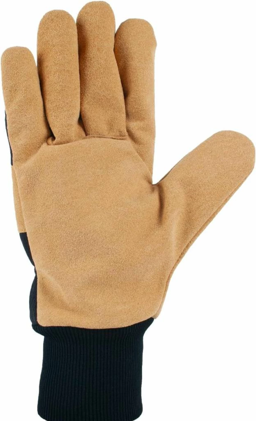 Carhartt Men's GW0836M Synthetic Suede Work Gloves with Knit Cuff for Durability and Grip