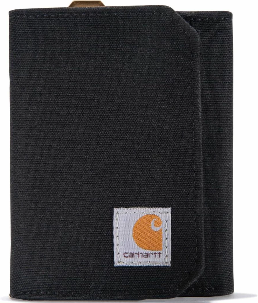 Carhartt Men's Durable Nylon Duck Tri-Fold Wallet for Everyday Use