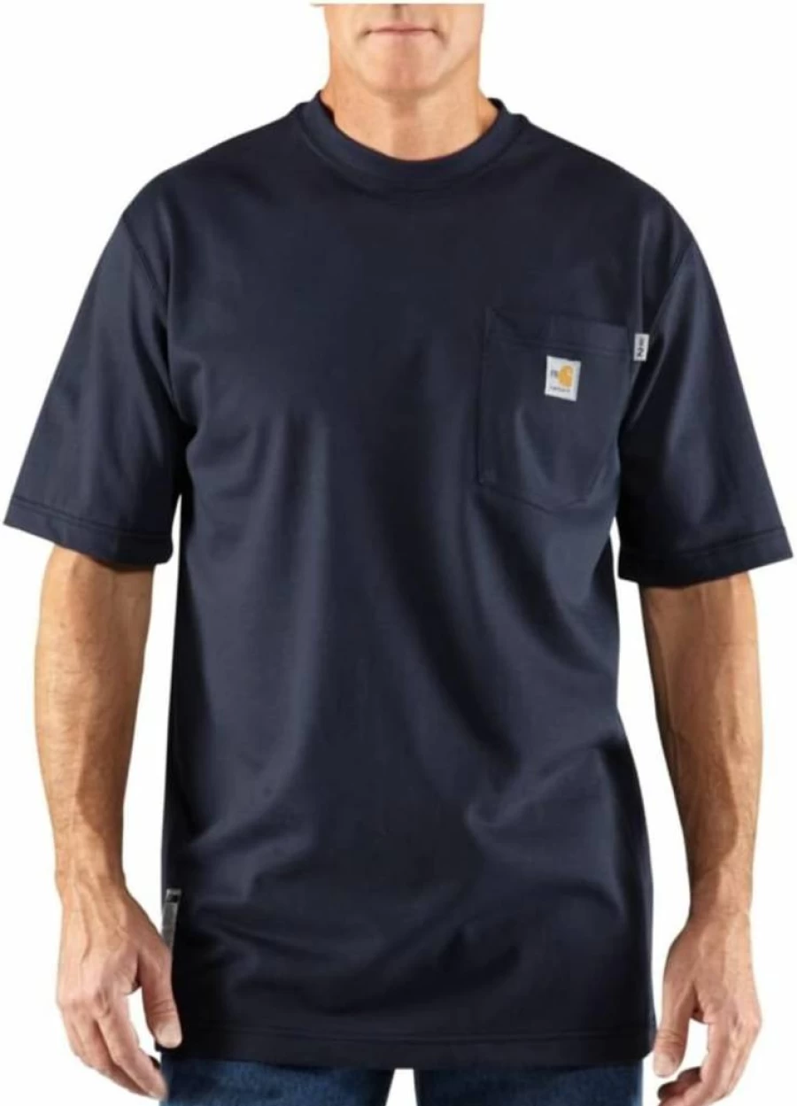Carhartt Big & Tall Flame Resistant Cotton Short Sleeve Work T-Shirt for Men