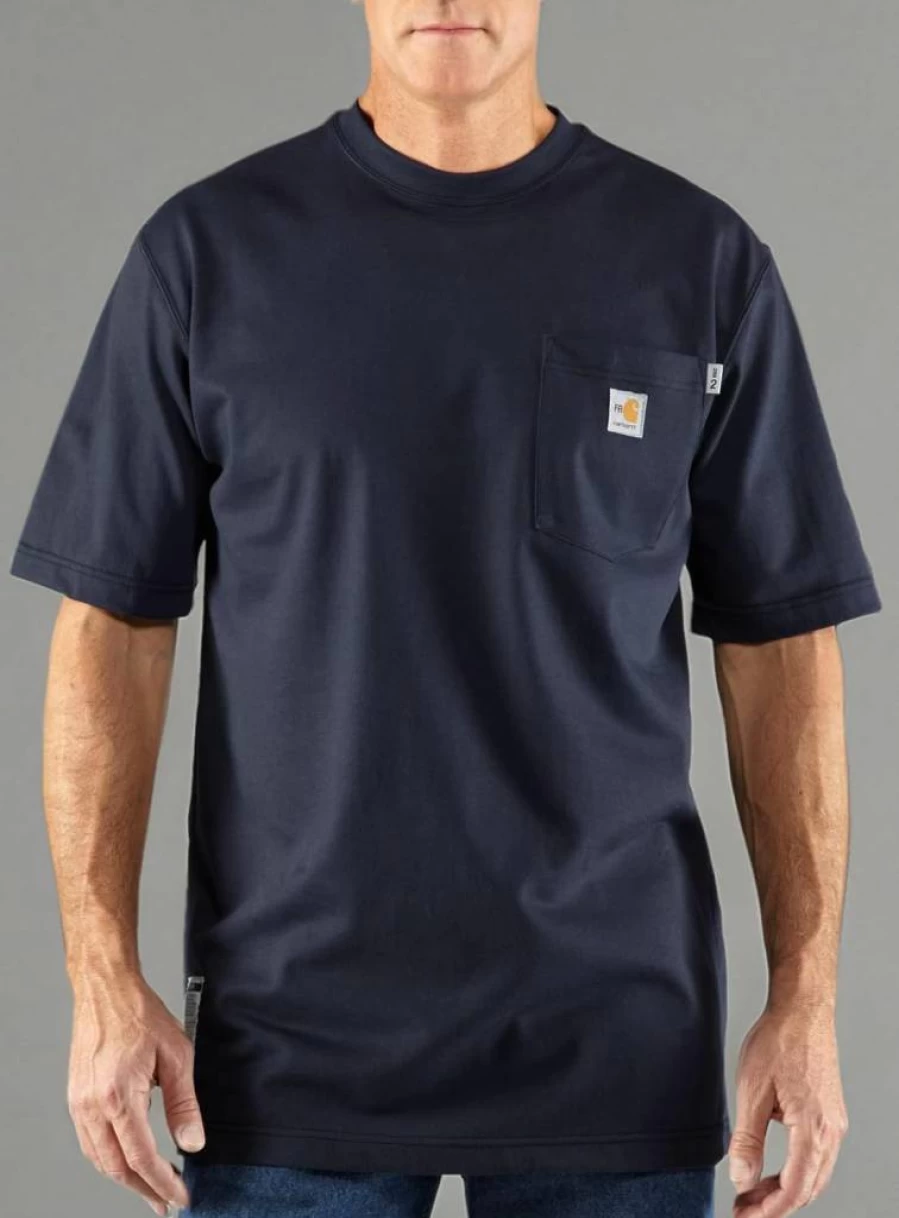Carhartt Big & Tall Flame Resistant Cotton Short Sleeve Work T-Shirt for Men