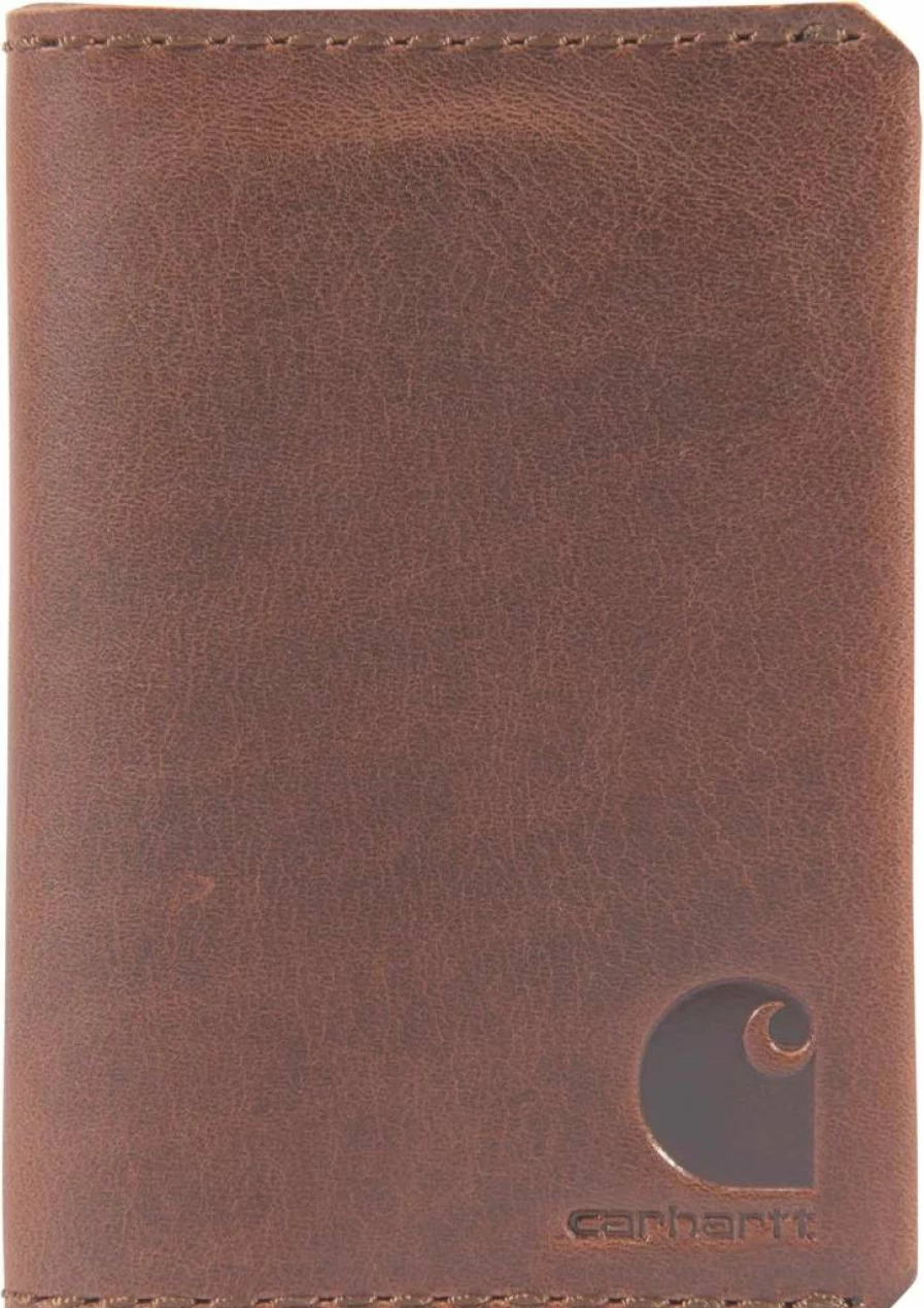 Carhartt Men's Genuine Leather Craftsman Wallet - Multiple Styles & Colors for Durable Bifold & Trifold Designs