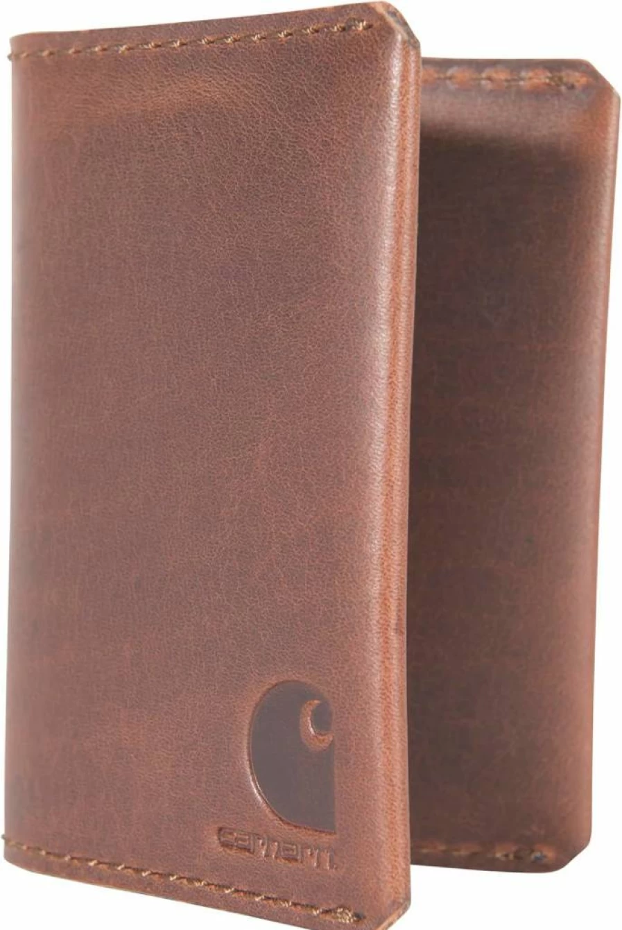 Carhartt Men's Genuine Leather Craftsman Wallet - Multiple Styles & Colors for Durable Bifold & Trifold Designs