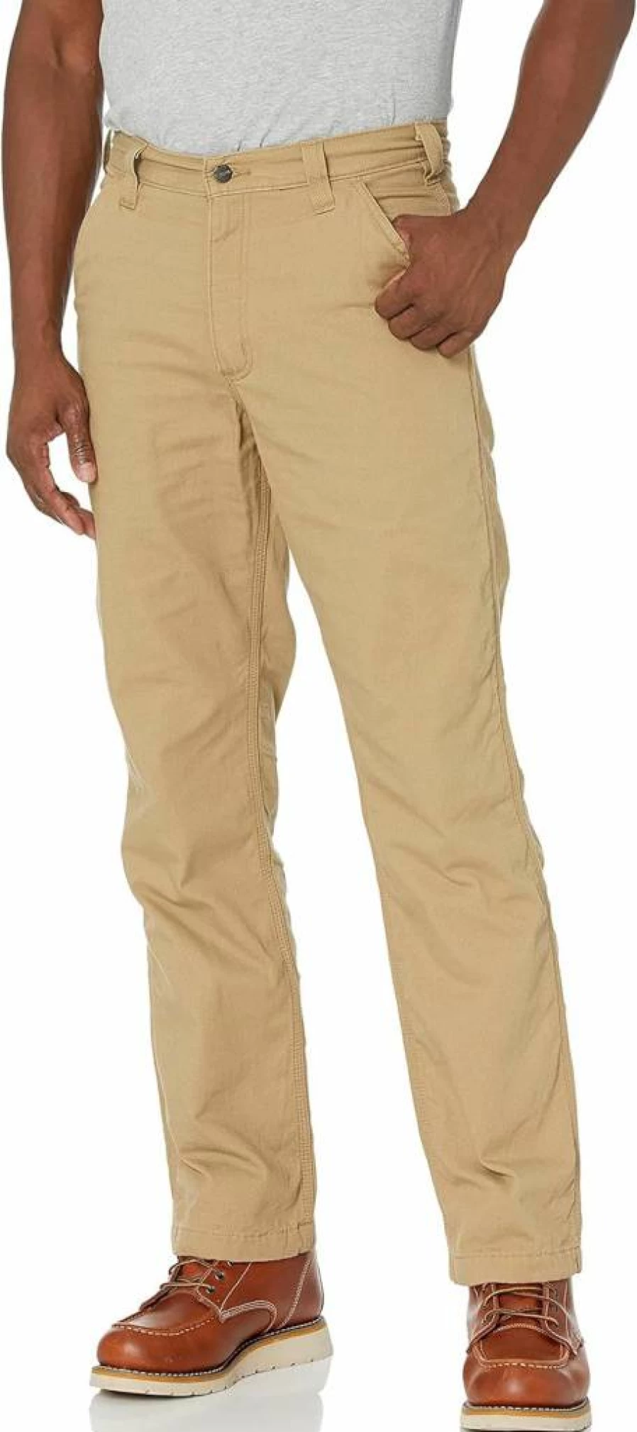 Carhartt Men's Rugged Flex Rigby Dungaree with Knit Lining - Durable Work Pants