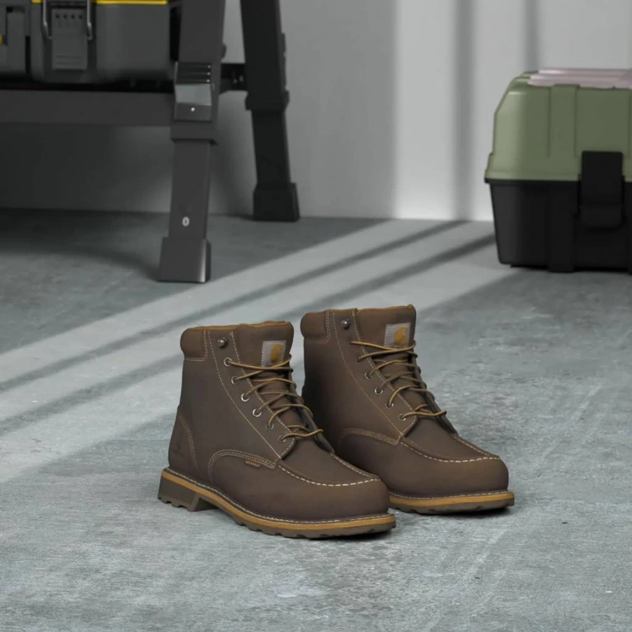 Carhartt Men's CMW6197 Traditional Welt Work Boot - Durable Leather Construction for Safety and Comfort