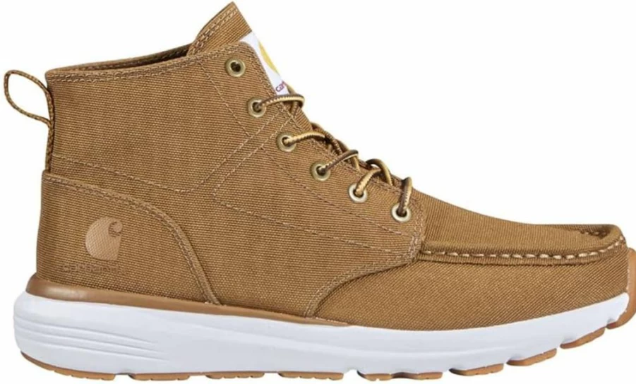 Carhartt Women's Haslett Moc Toe Canvas Chukka Boots - Durable Work Shoes for Women