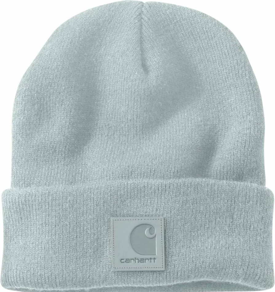 Carhartt Men's Tonal Patch Beanie - Warm Winter Knit Hat with Logo Detail