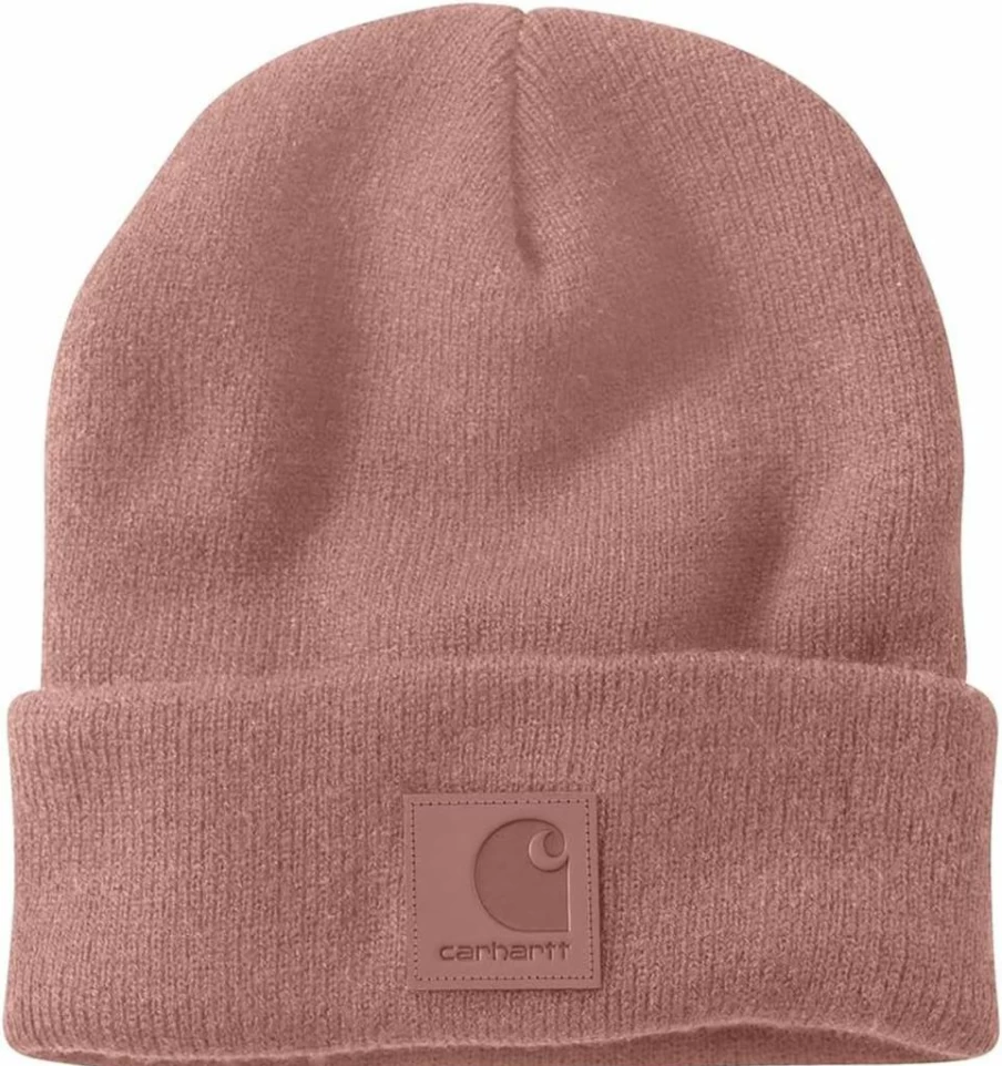 Carhartt Men's Tonal Patch Beanie - Warm Winter Knit Hat with Logo Detail
