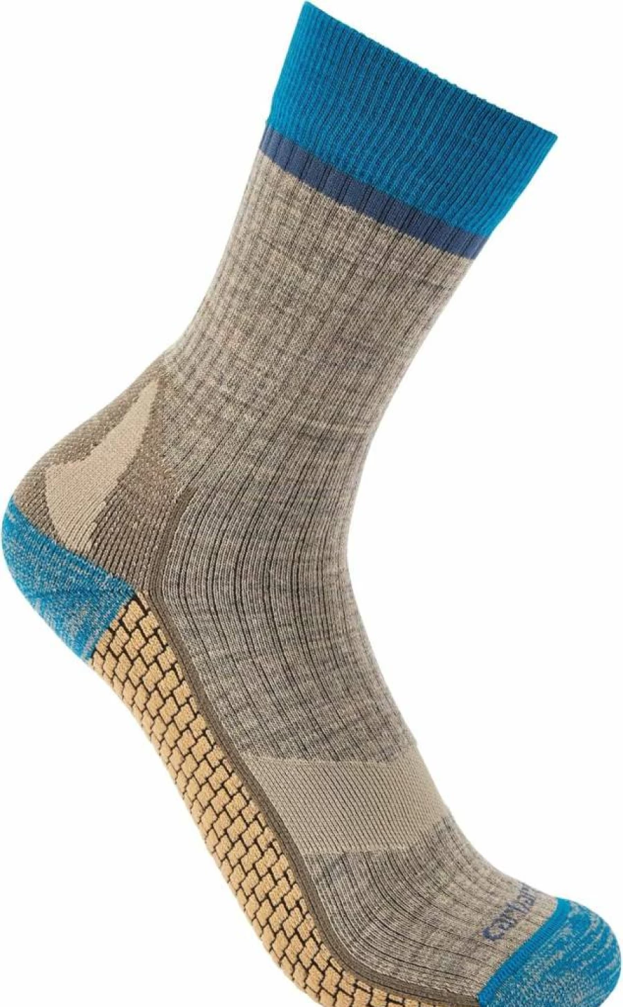 Carhartt Women's Force Grid Crew Socks - Midweight Synthetic-Merino Wool Blend for Comfort & Durability
