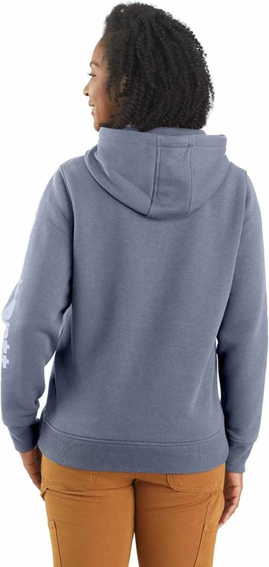 Carhartt Women's Relaxed Fit Midweight Graphic Logo Sweatshirt - Casual Long Sleeve Pullover