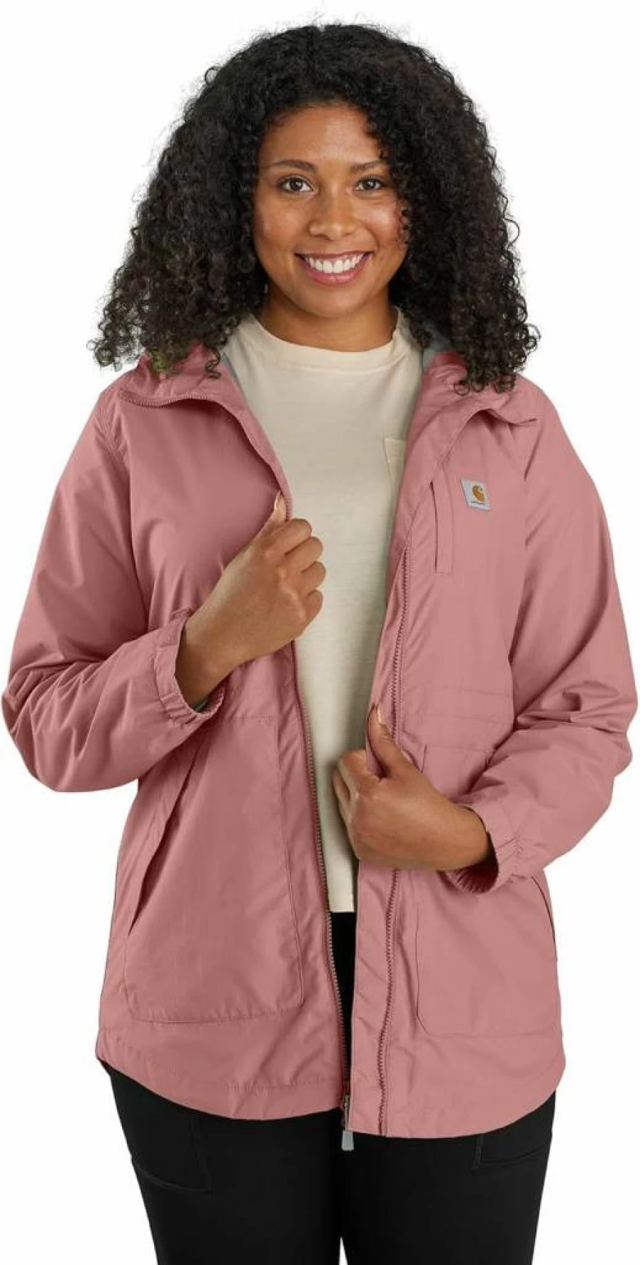 Carhartt Men's Rain Defender Lightweight Water-Resistant Relaxed Fit Jacket Coat for Outdoor Work