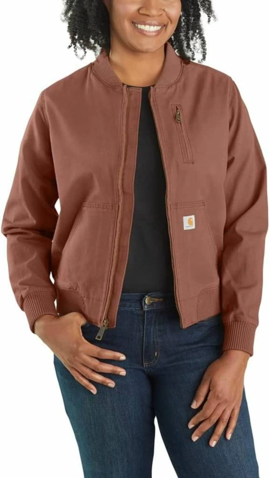 Carhartt Women's Rugged Flex Relaxed Fit Canvas Work Jacket - Durable Outdoor Coat for Women