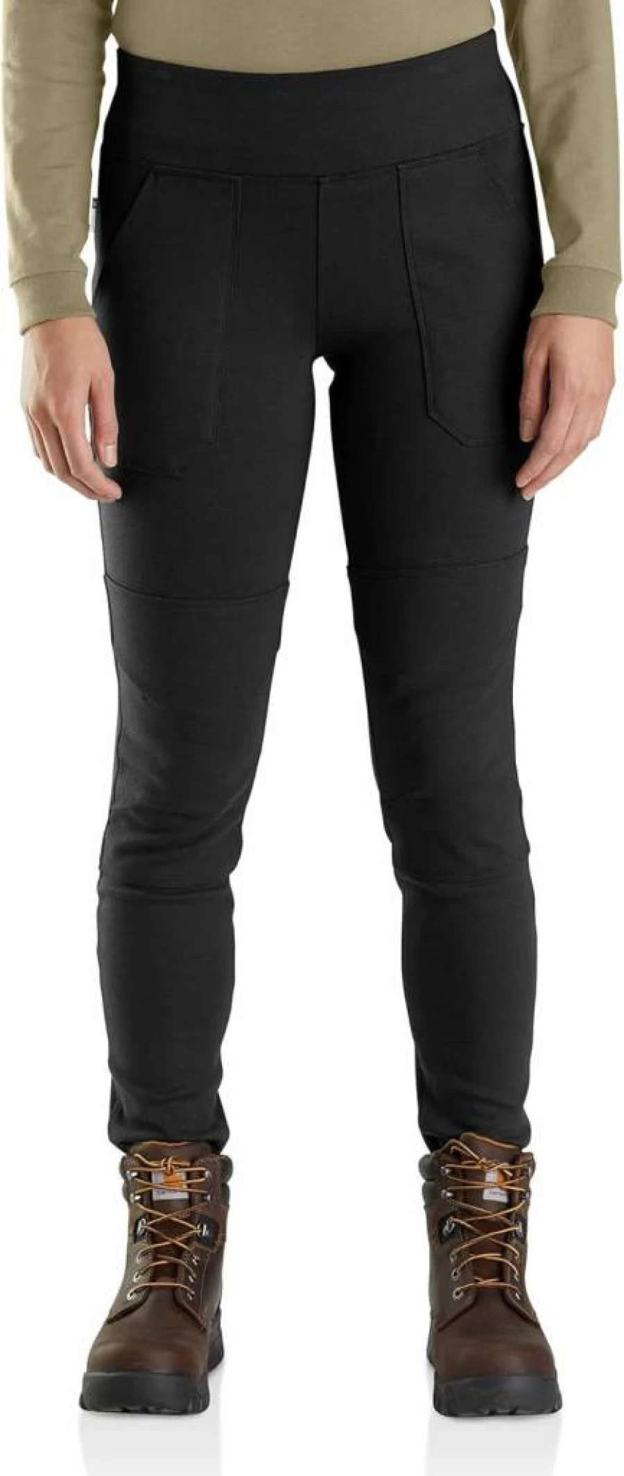 Carhartt Women's Flame Resistant Utility Leggings - Midweight Fitted Work Pants for Safety & Comfort