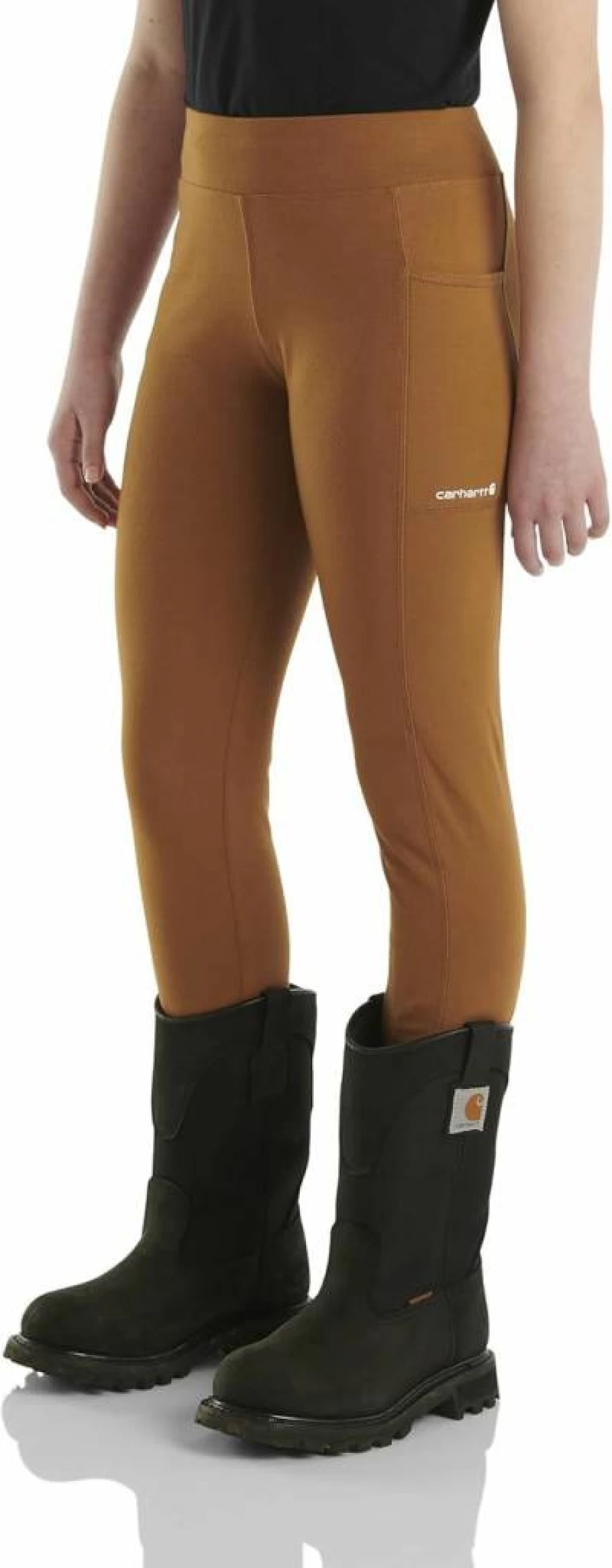 Carhartt Girls' Durable Fitted Utility Leggings for Active Wear