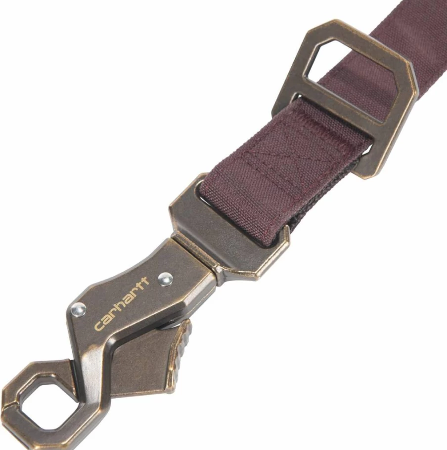 Carhartt Journeyman Leash Large Deep Wine - Durable Dog Leash for Training and Walking