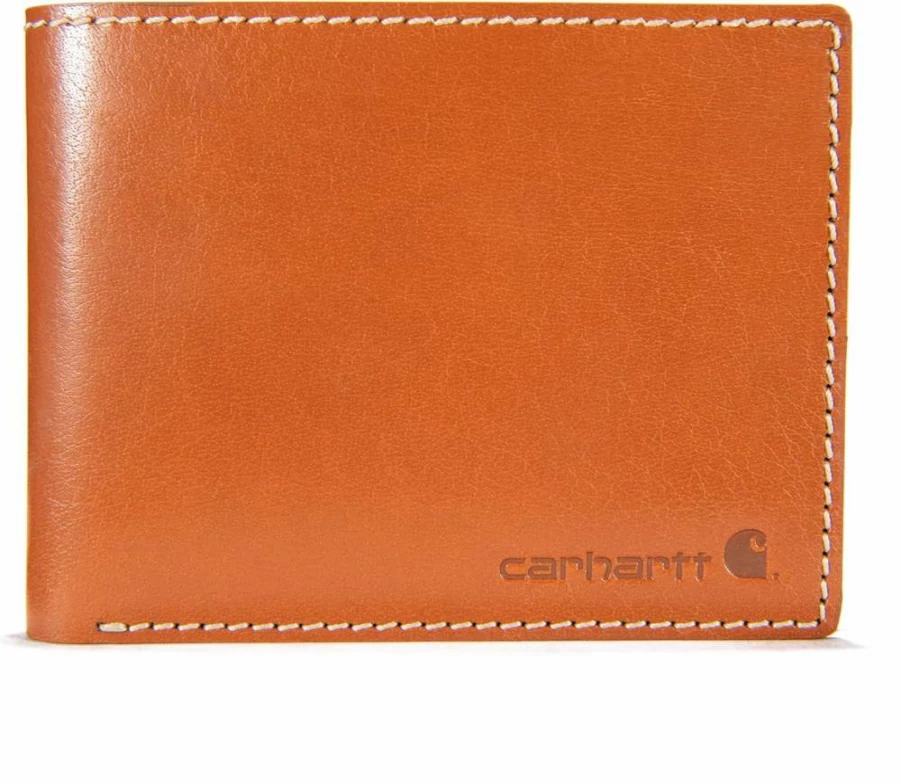 Carhartt Men's B0000210 RFID Blocking Leather Passcase Wallet for Secure Storage
