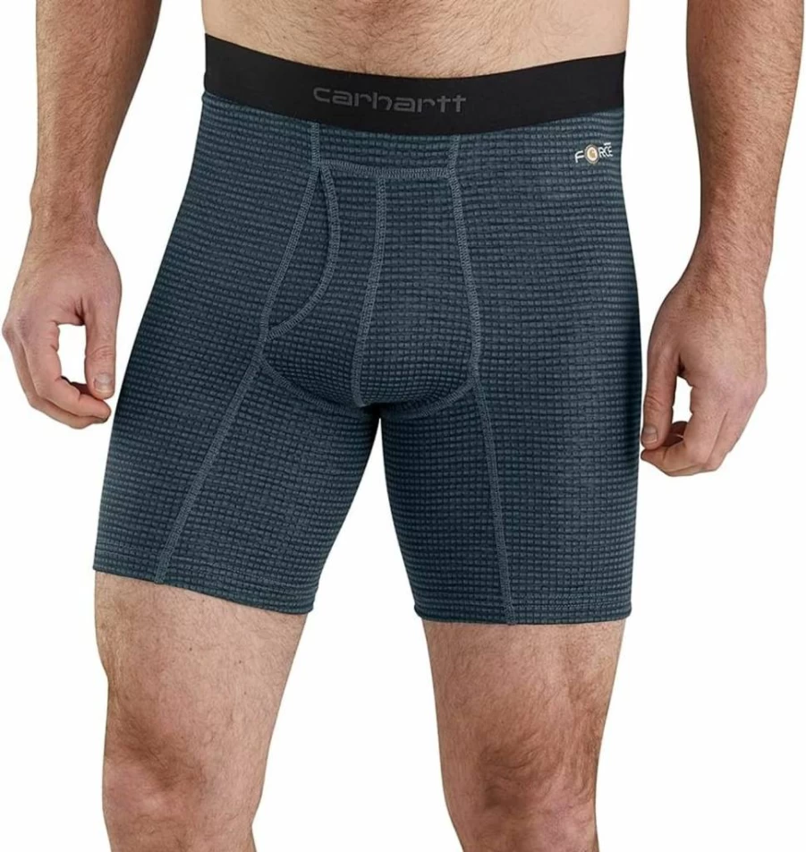 Carhartt Men's Mbb123 8-Inch Tech Boxer Brief - Moisture-Wicking Performance Underwear for Work & Active Wear