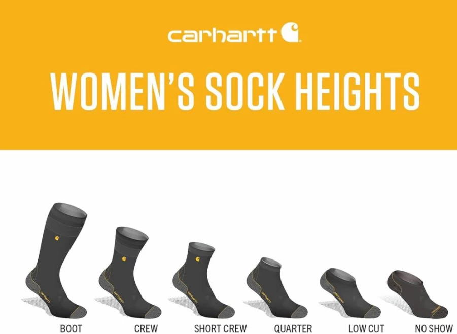 Carhartt Women's Heavyweight Wool Blend Crew Socks 2-Pack - Durable Work Socks for Women