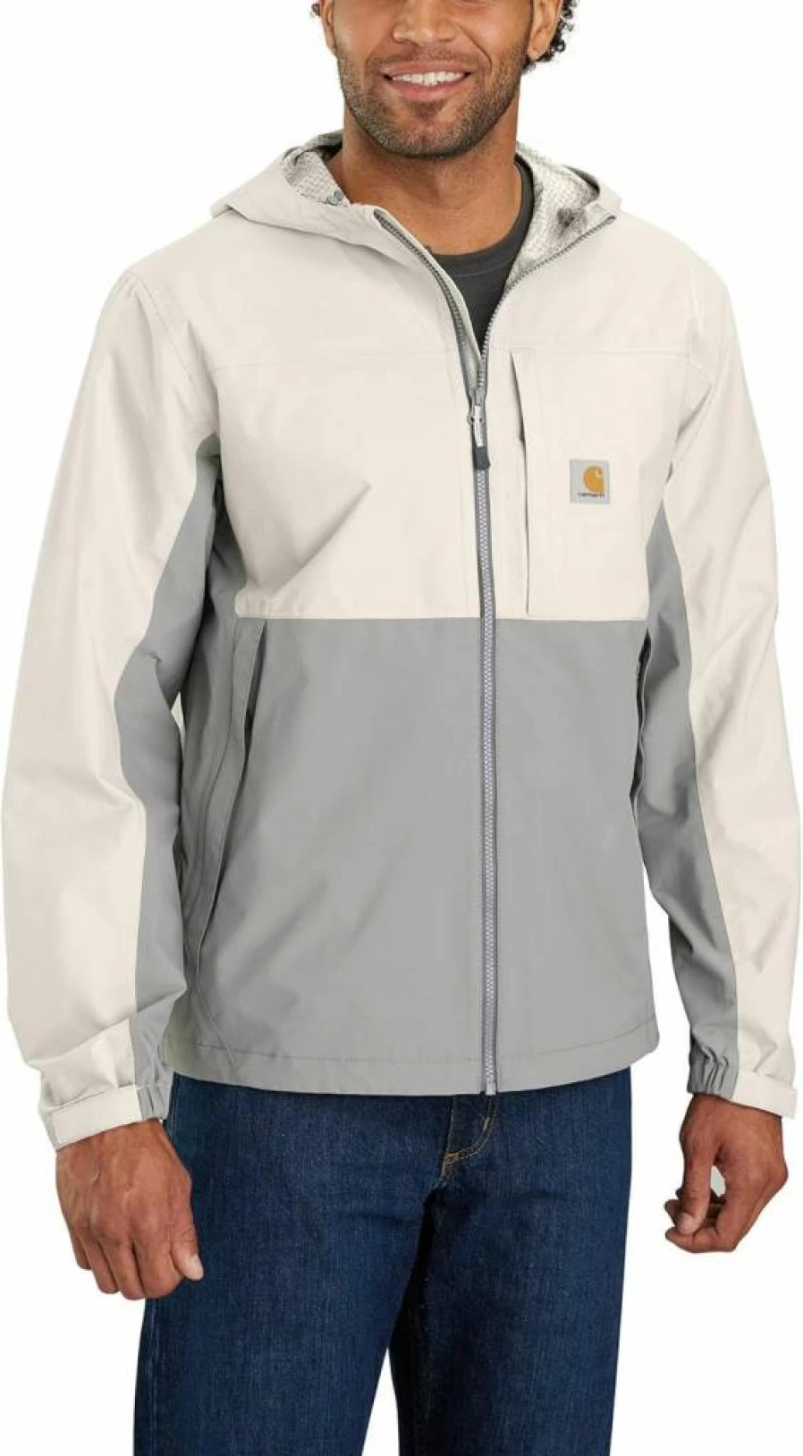 Carhartt Men's Lightweight Packable Storm Defender Jacket - Relaxed Fit Water-Resistant Outdoor Coat