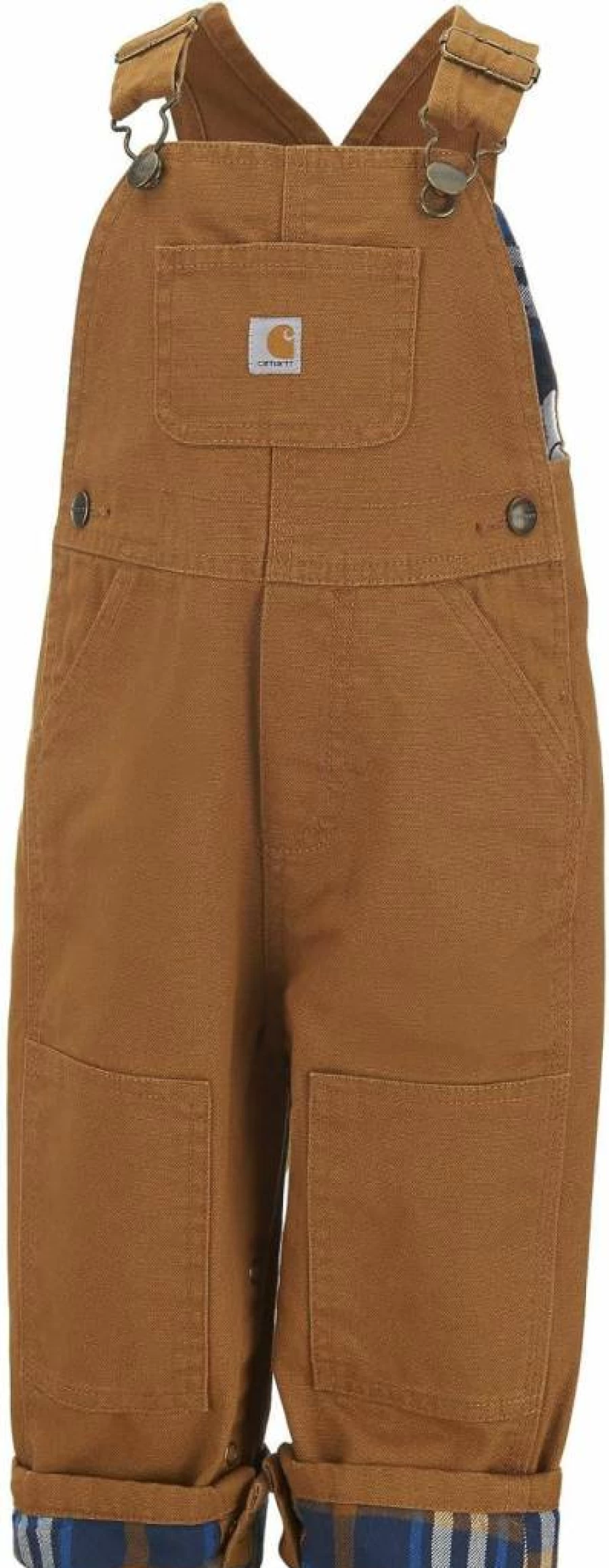 Carhartt Baby Boys' Flannel-Lined Canvas Overalls for Winter – Durable & Warm Workwear