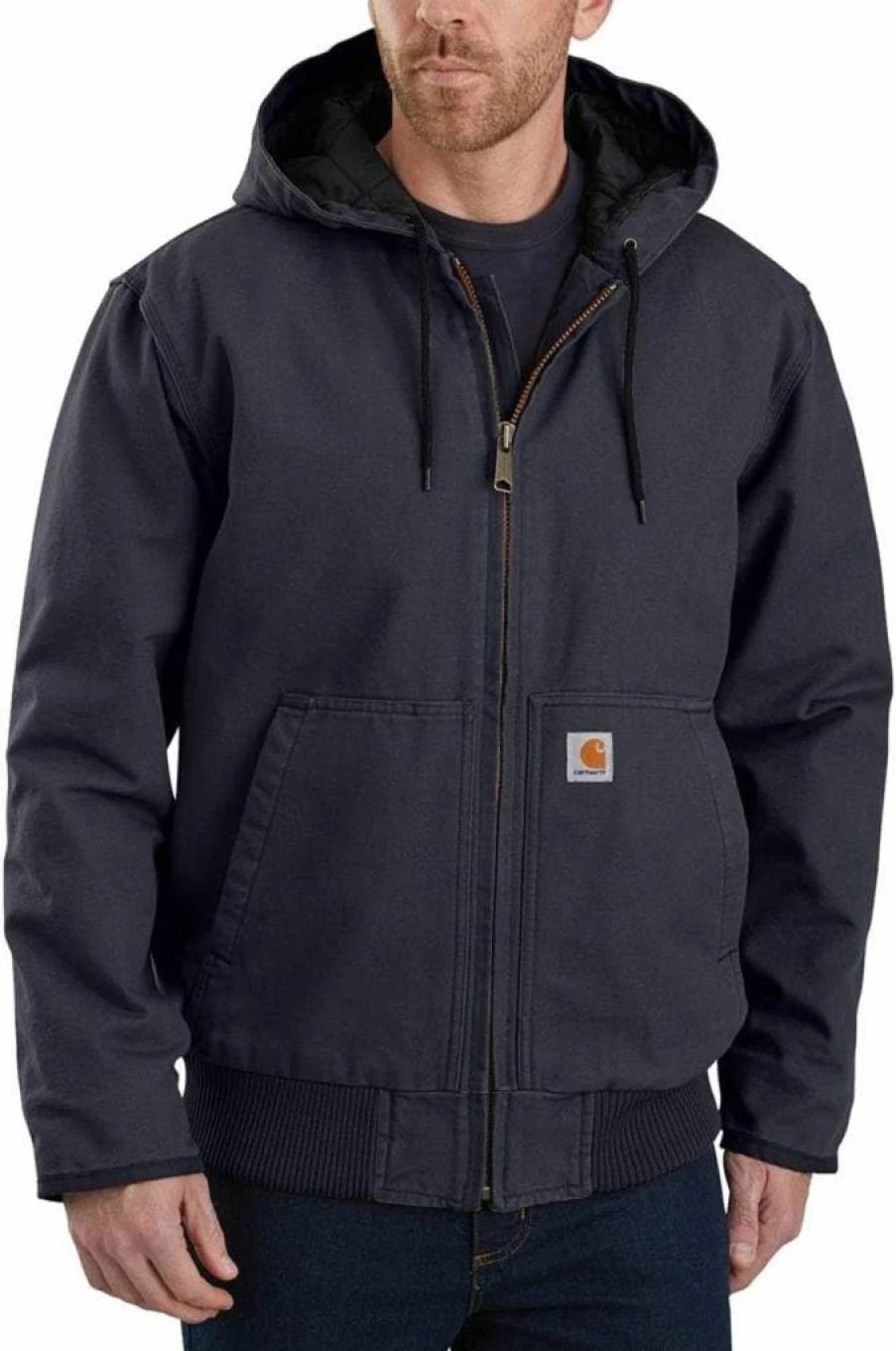 Carhartt Men's J130 Washed Duck Active Jacket - Durable Workwear Coat for Men
