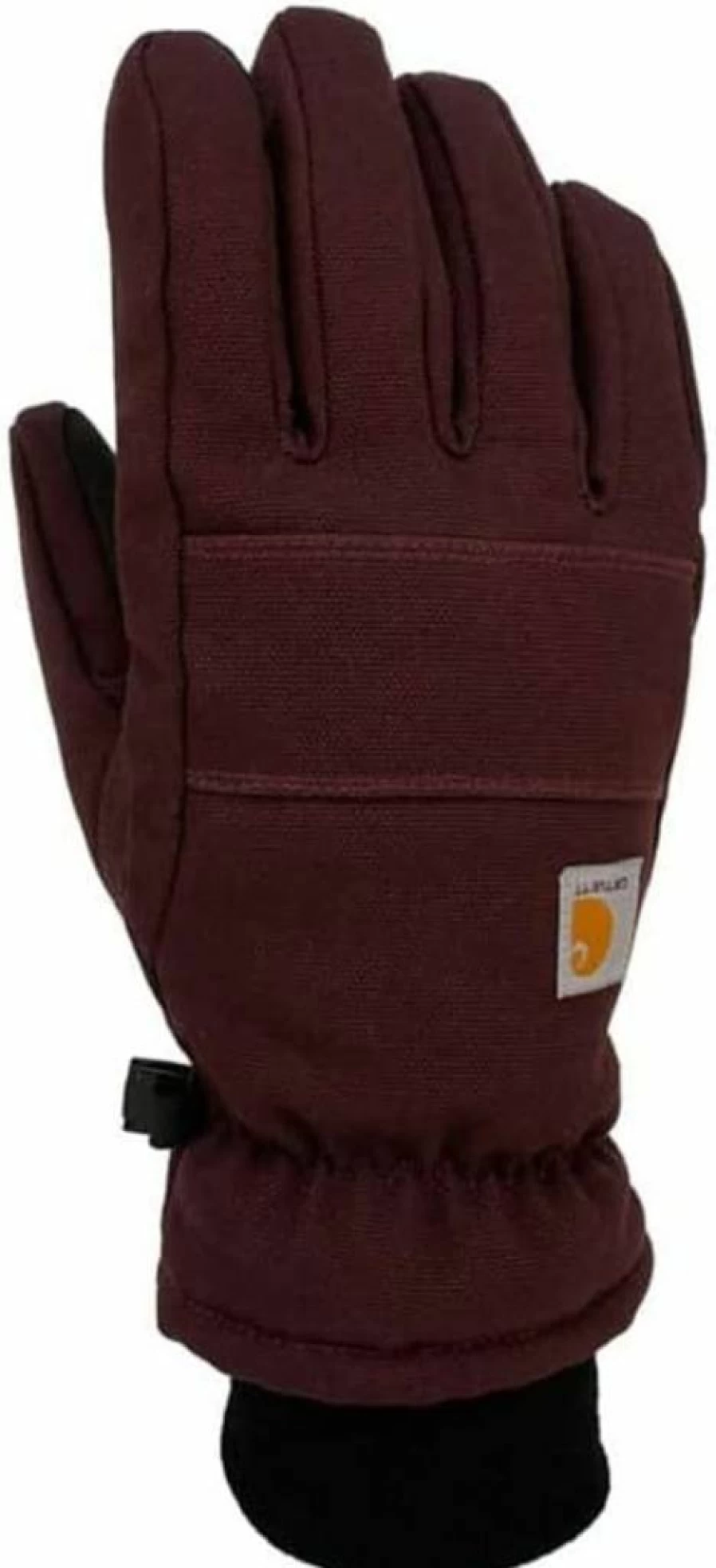 Carhartt Women's Insulated Gloves with Duck Synthetic Leather and Knit Cuff for Cold Weather