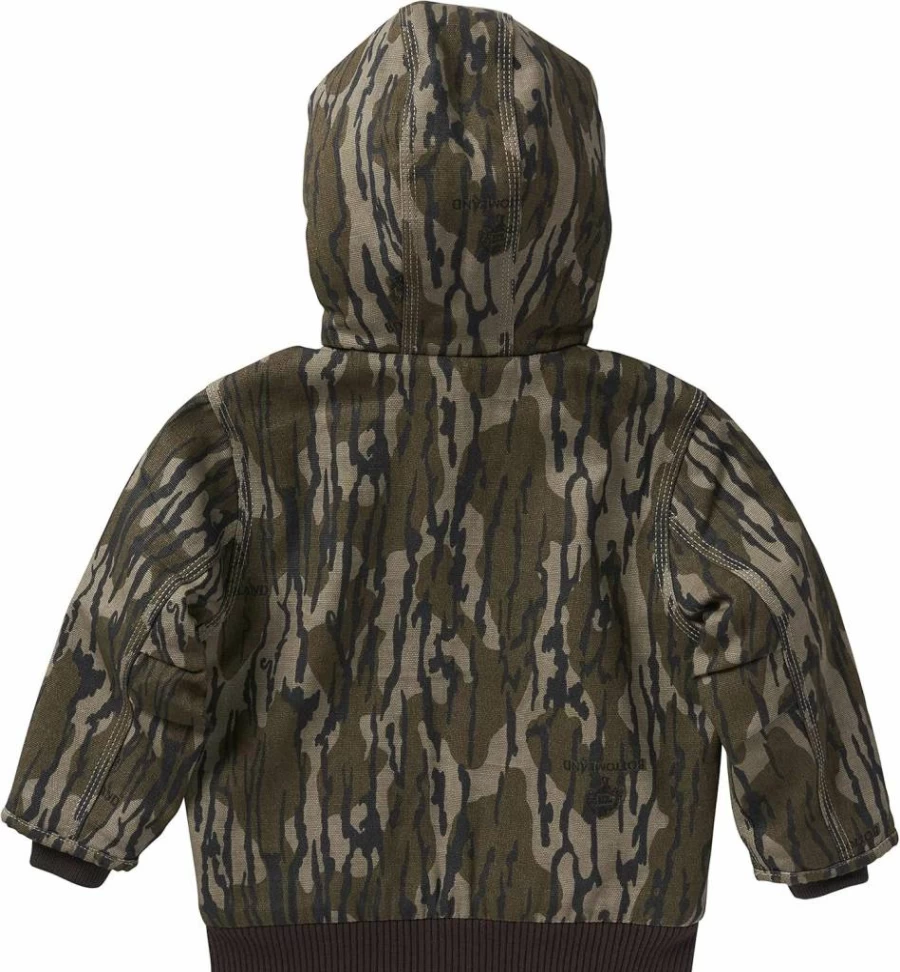 Carhartt Boys' Insulated Canvas Hooded Jacket - Durable Active Winter Coat for Kids