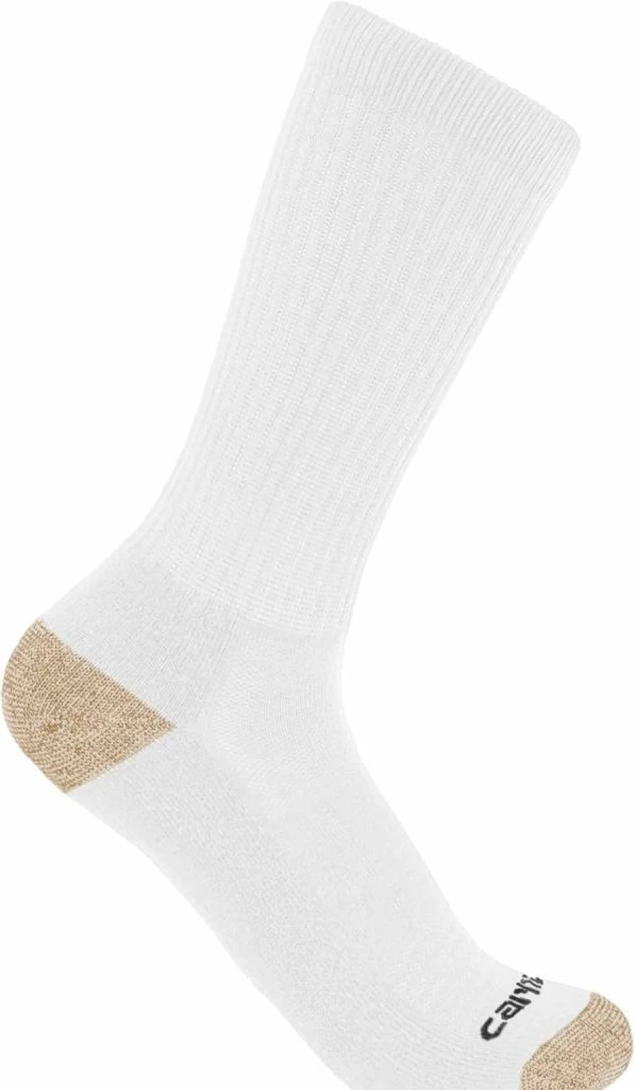 Carhartt Men's SC1156M 6-Pack Midweight Crew Socks for Work & Casual Wear