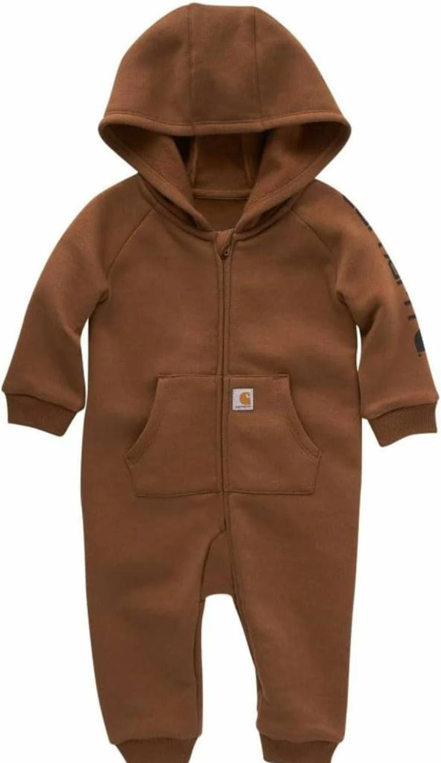 Carhartt Boys' Durable Long-Sleeve Zip-Front Hooded Coverall for Kids