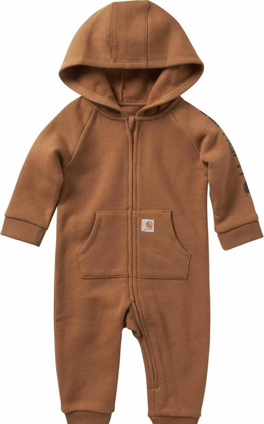Carhartt Boys' Durable Long-Sleeve Zip-Front Hooded Coverall for Kids