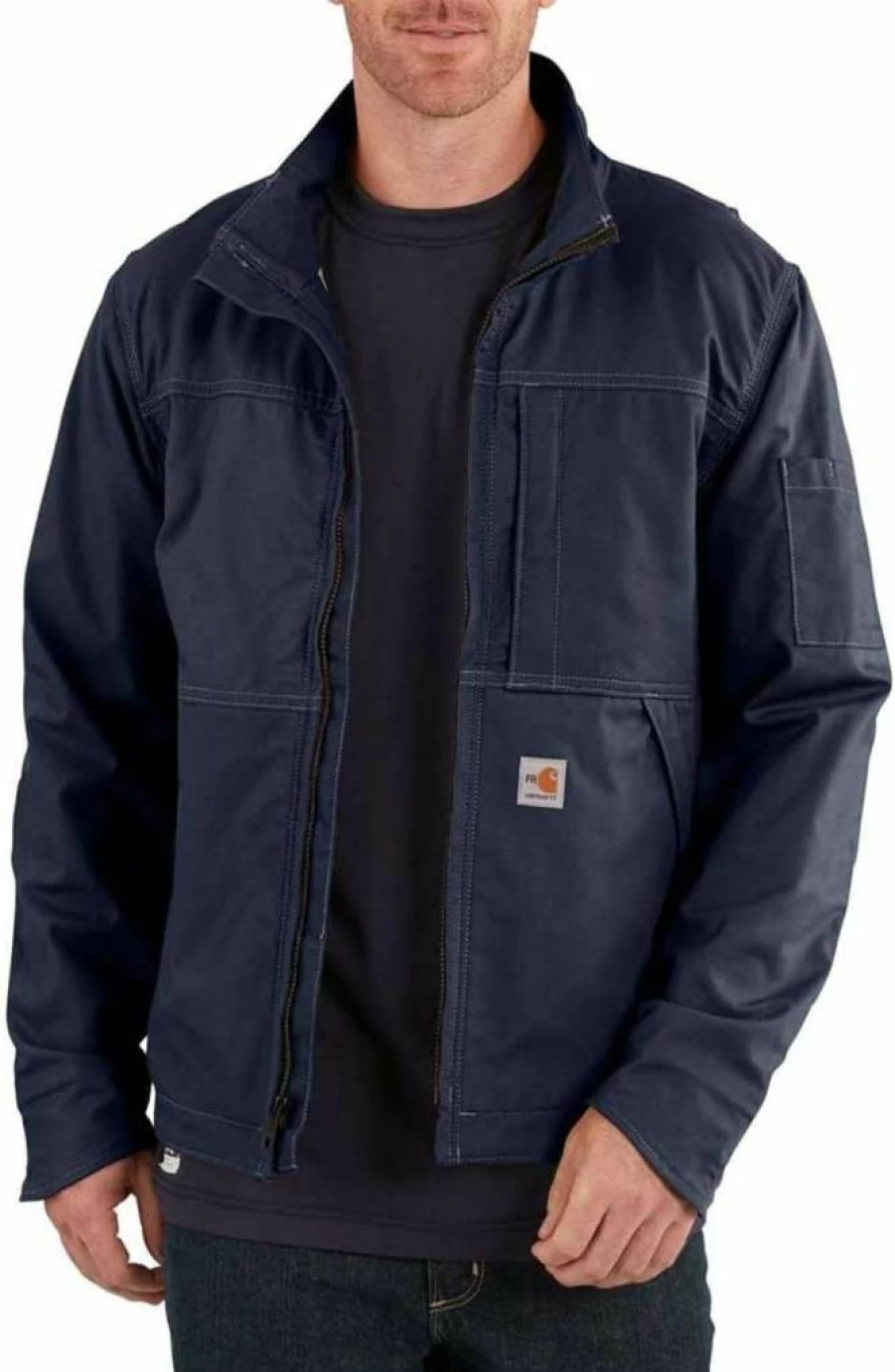 Carhartt Men's Flame Resistant Quick Duck Lined Jacket - Relaxed Fit Full Swing for Comfort & Durability