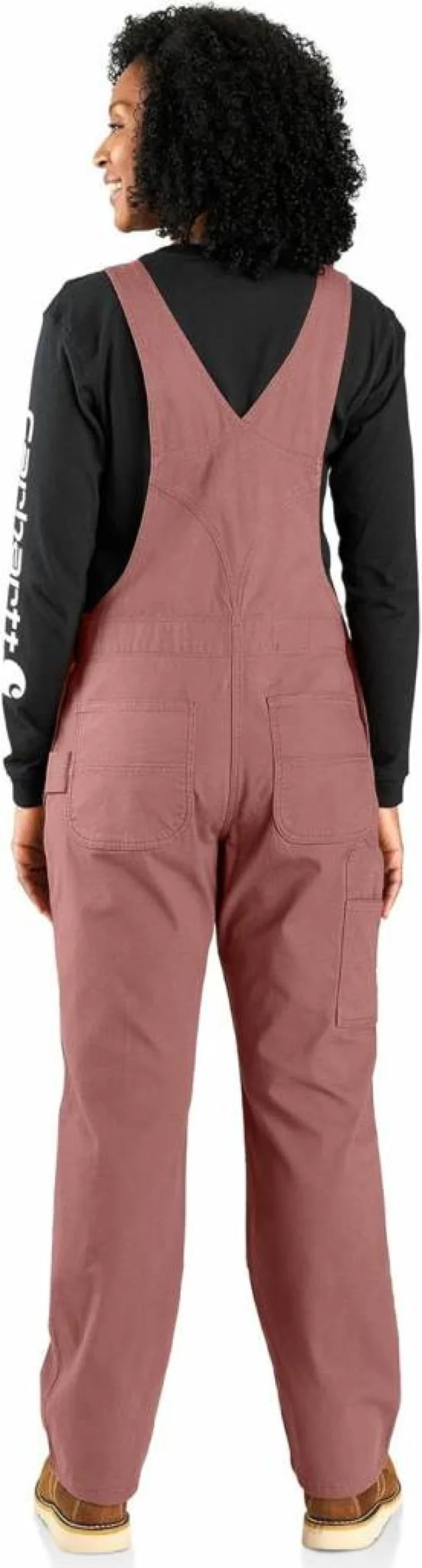 Carhartt Women's Crawford Bib Overalls Durable Double Front Work Overalls for Women