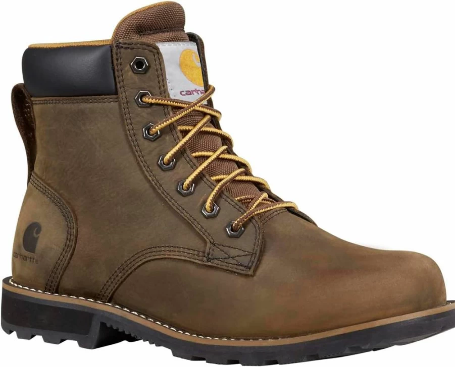 Carhartt Men's & Women's Frontier 6-Inch Waterproof Work Boots - Soft Toe Durable Construction Shoes
