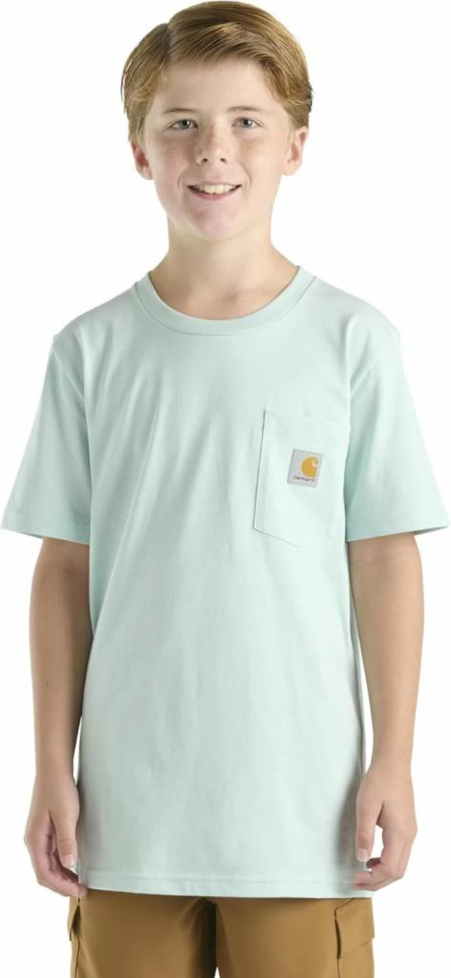 Carhartt Unisex Kids' Short-Sleeve Pocket T-Shirt - Durable Ca6655 Casual Tee for Children